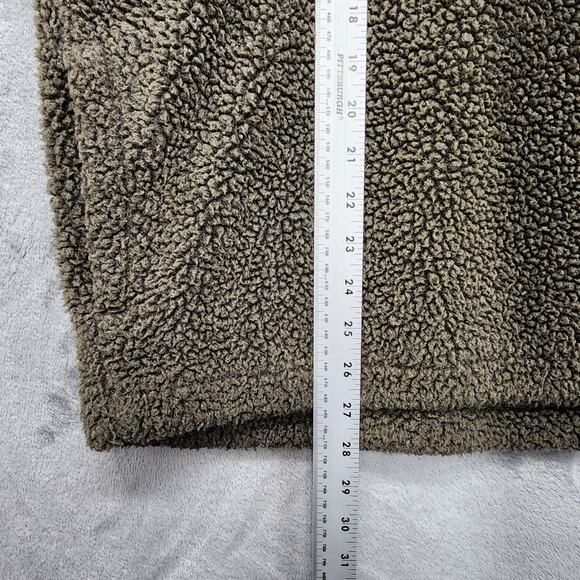 Pendleton Sweater Mens XL Brown 1/4 Zip Pullover Sherpa Drawcord Hem Outdoors - Picture 8 of 9